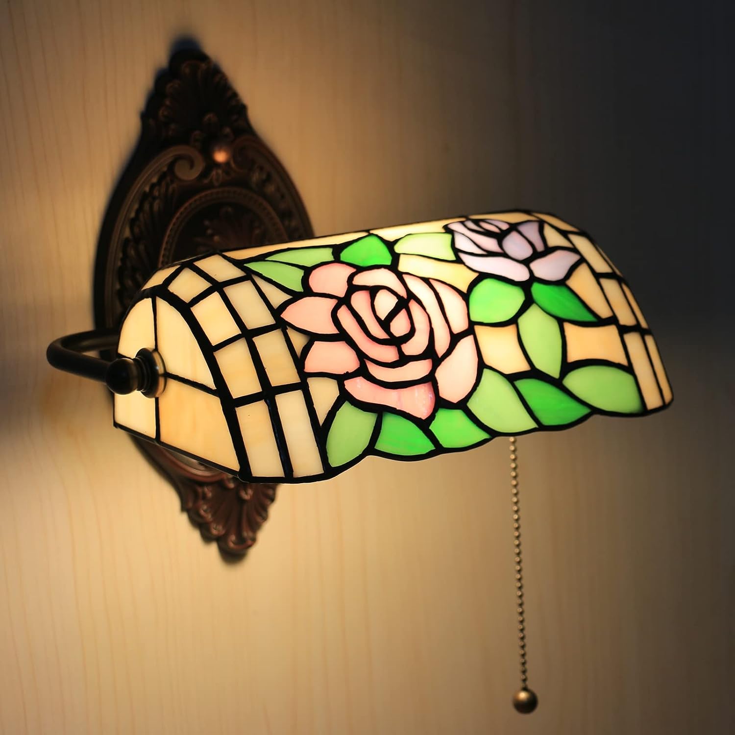 Indoor Vintage Wall Lamp with Switch 10 Inch Tiffany Wall Lamp Indoor Wall Light Reading Lamp Wall Mounting E27 Wall Sconce Lighting Decor
