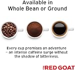 The Red Goat Coffee Beans Exteme-Caffeine on the Market | 1 Cup = 6 Average Cups of Coffee | 17,000 UG/G Caffeine (Whole Bean 454G)