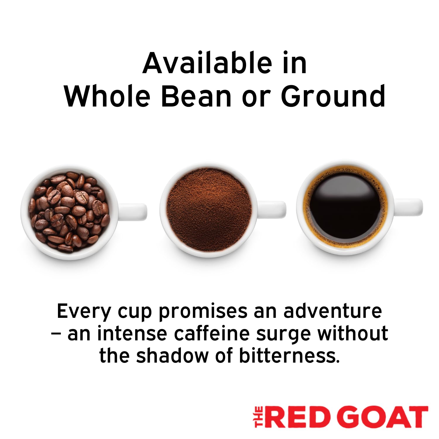 The Red Goat Whole Bean Strong Coffee | Extreme-Caffeine | Strongest on the Market | Delicious Smooth & Strong Flavor | [16 OZ] Roasted