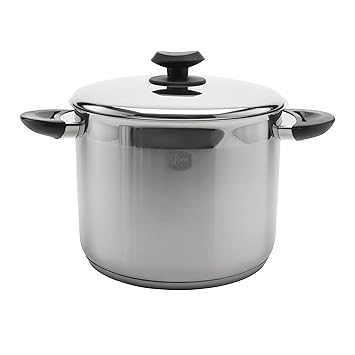 Ybmhome Classic Stainless Steel Chefs Induction Stockpot with Lid, Multi-Purpose Cookware Engineered wit