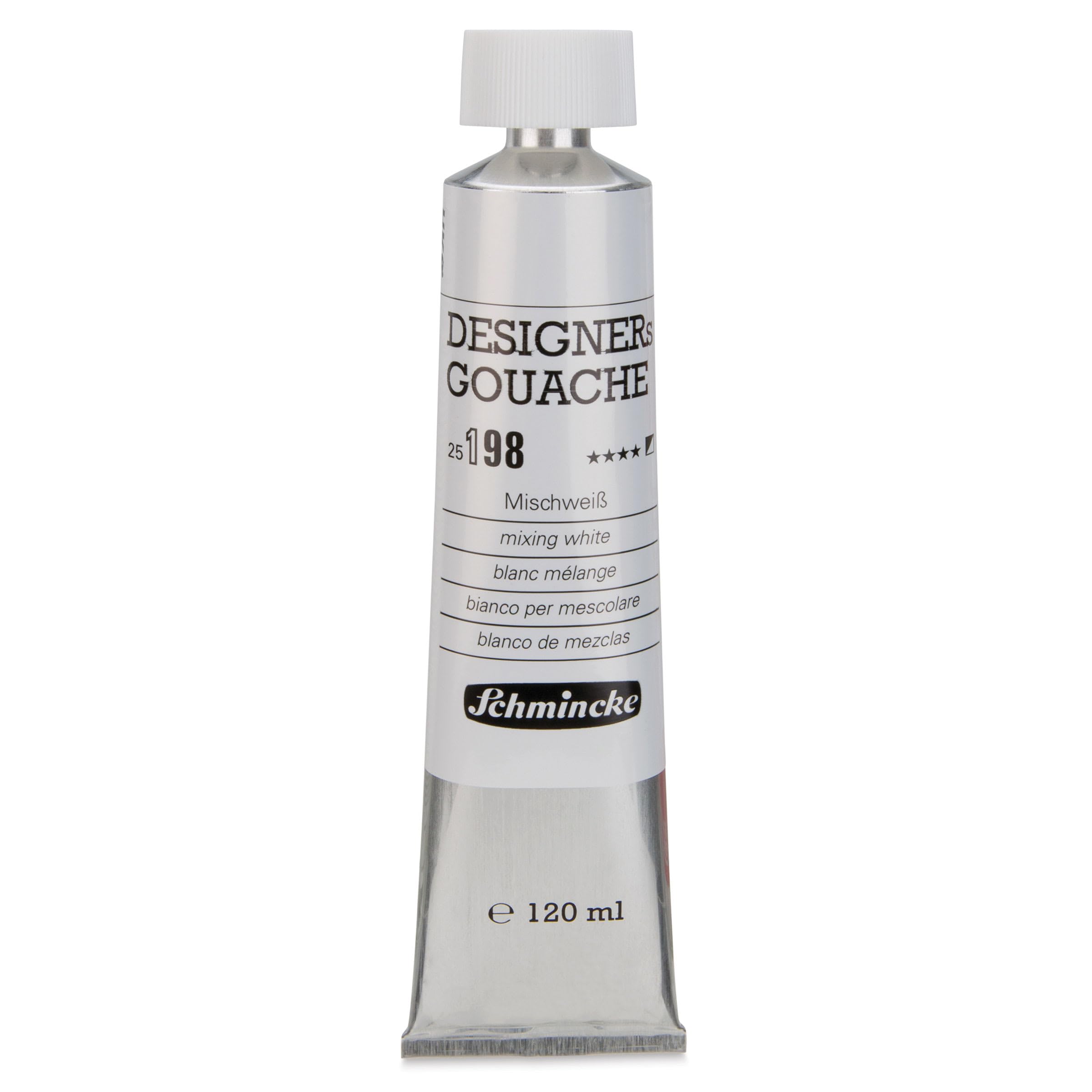 Schmincke Designer Gouache Paint Tube 120ml Mixing White For Artists