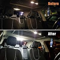 Vista 3 de 10 Piece White LED Interior Light Kit for Toyota Prius 2010 2011 2012 2013 2014 2015 Super Bright 6000K Interior LED Lights Bulb Package + Install