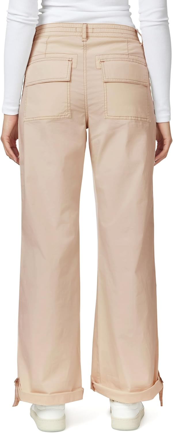 kensie Jeans for Women High Rise Cargo Pants with Tab Bottom 27.5-Inch Inseam, Sizes 0-14 - Image 6