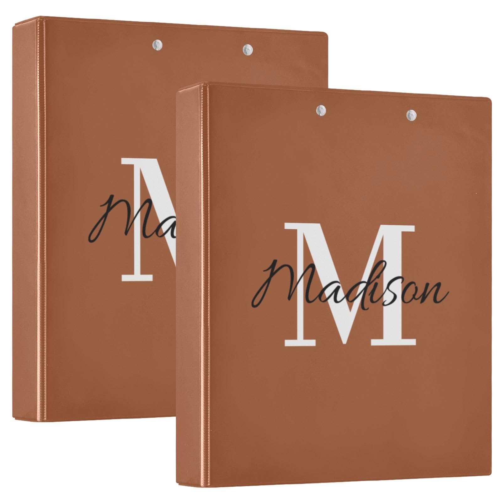 Raccoglitore personalizzato da 1 e mezzo pollice a 3 anelli, raccoglitore decorativo carino a tre anelli personalizzato con clip in metallo antiscivolo Raccoglitori di base durevoli con nome per