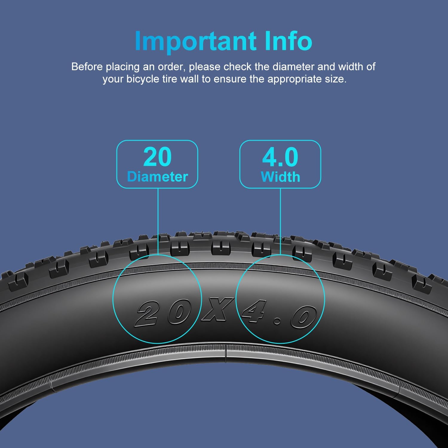 Fat Tire 20x4.0/26x4.0 Inch Replacement Bicycle Tire High-Performance and All-Terrain Folding Electric MTB Electric Bike Fat Tire for Offroad or Trail Riding