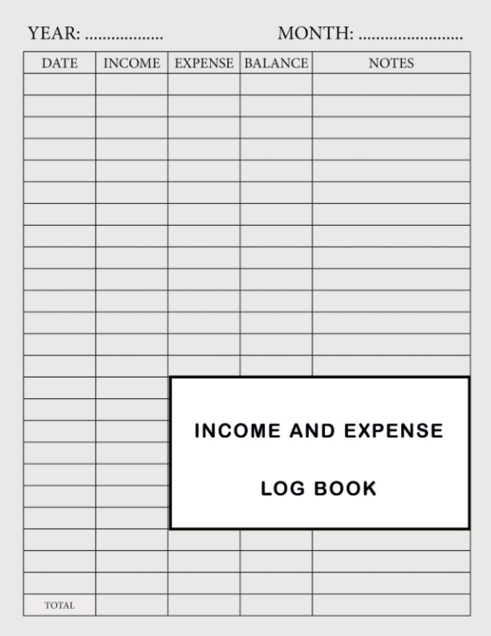 Income And Expense Log Book: Simple Cash Book Accounts Bookkeeping Journal for Small Business. Daily Income And Expense Tracker Organizer. Balance ... Book. Expenses and Income. Expenses Log.