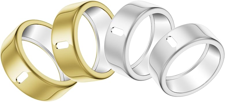 4 Pack Metallic Cover Compatible with Oura Ring Gen 4/3 Heritage/3 Horizon
