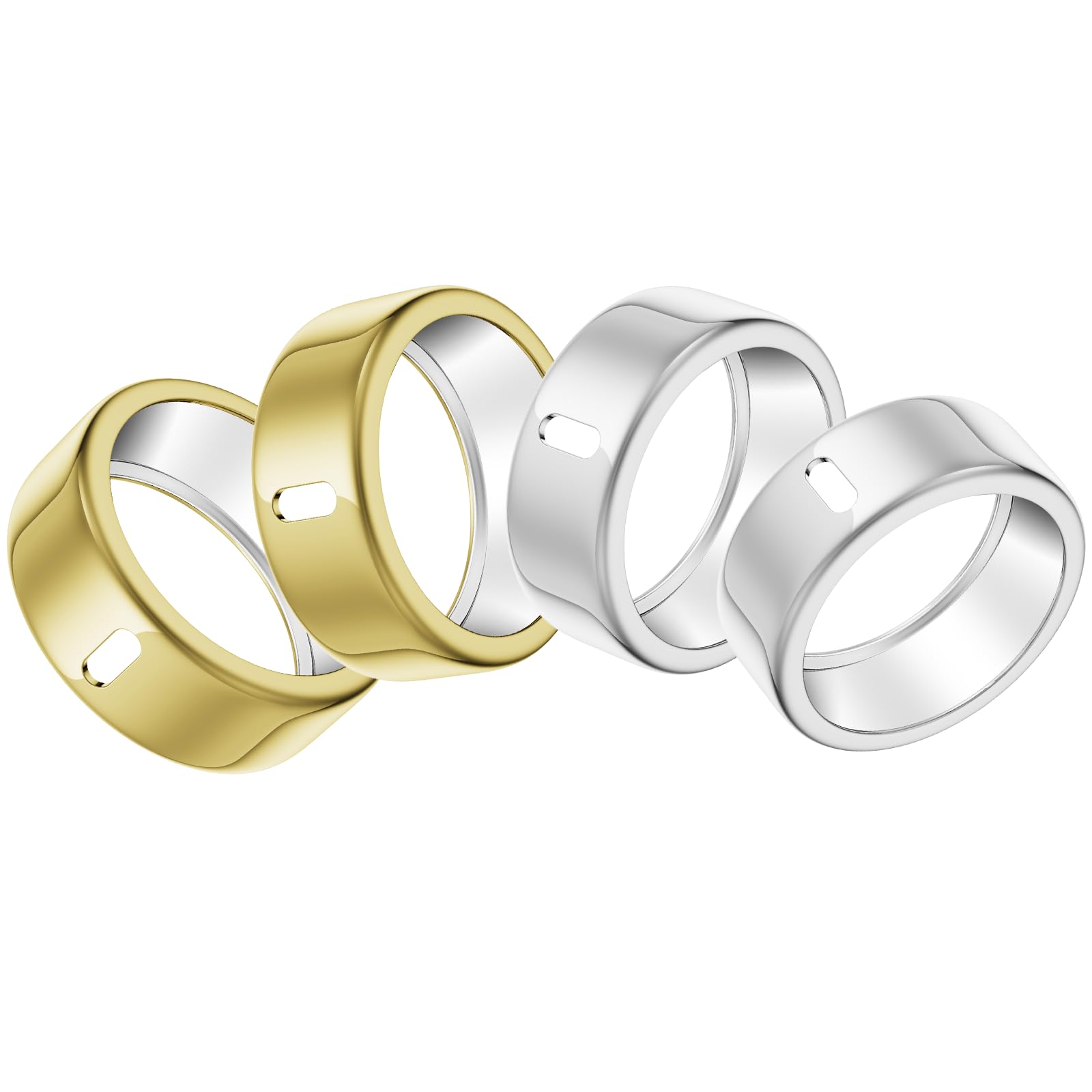 Paquete de 4 fundas compatibles con Oura Ring Gen 4/Oura Ring Gen 3 Horizon/3 Heritage, carga directa, protector de TPU antiarañazos para mujeres y hombres que entrenan gimnasio, talla 8 — view 14