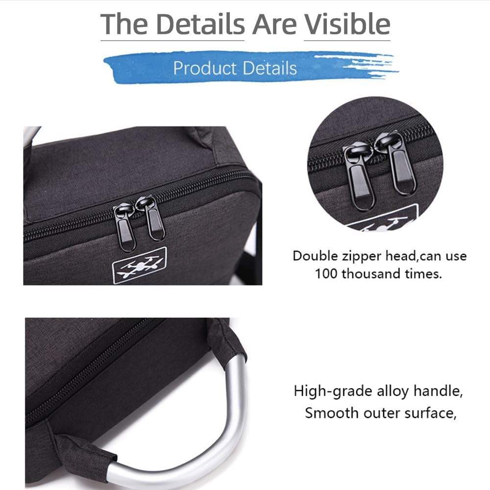 Borsa di immagazzinaggio per DJI Lito X1/Lito 1, custodia da trasporto portatile organizzatore da viaggio borsa a tracolla EVA custodia protettiva per Lito 1/X1 Drone RC-N3/RC 2 controller batterie