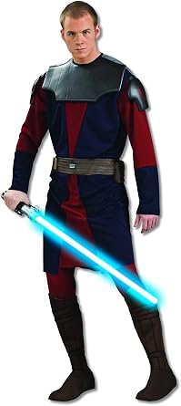 Rubies Costume Co. Mens Star Clone Wars Deluxe Anakin Skywalker Costume, Multicolor, X-Large