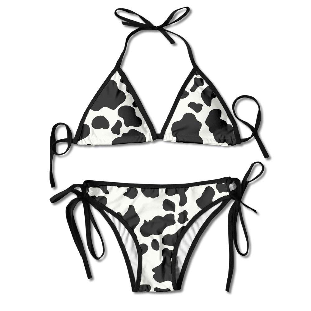 Buy FUGVO HaiRui YunDa Women Swimwear Cow Print Funny Boxing Bikini Set