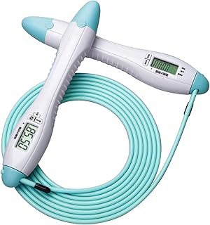 Skipping Rope, Digital Weighted Handle Workout Jumping Rope with Calorie Counter for Training Fitness, Adjustable Exercise Speed Skipping Rope for Men, Women, Kids, Girls