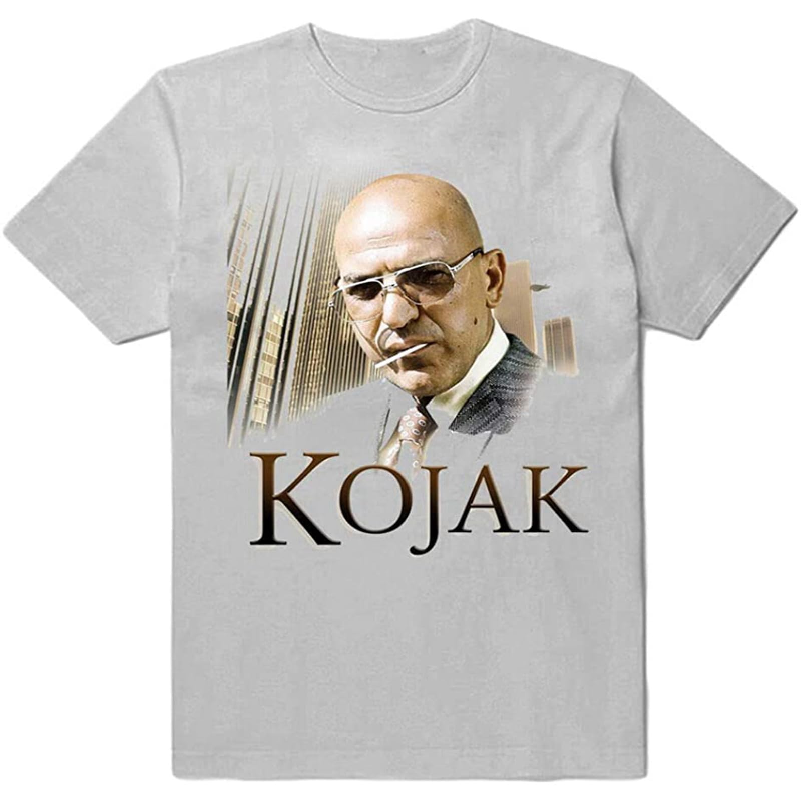 Kojak Movie Cotton Men's T-Shirt Size XXL Grey