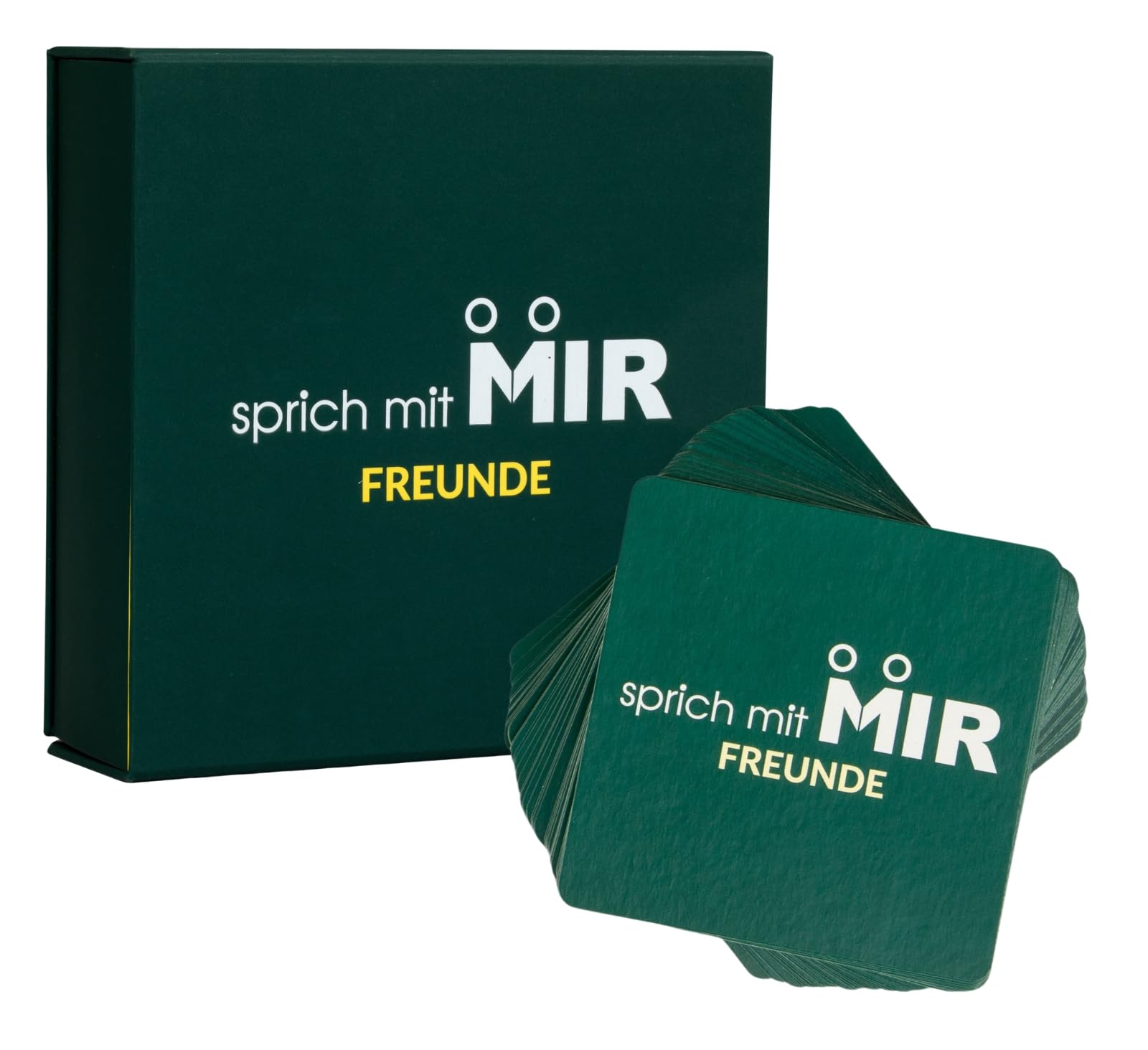 Spricht mit Mir - Gesprächskarten Freunde - 90 Karten Fragespiel Erwachsene | Deep Talk Karten & Tiefgründiges Kennenlernspiel & Eisbrecher für Spieleabend - Kompaktes Kartenspiel - Partyspiele