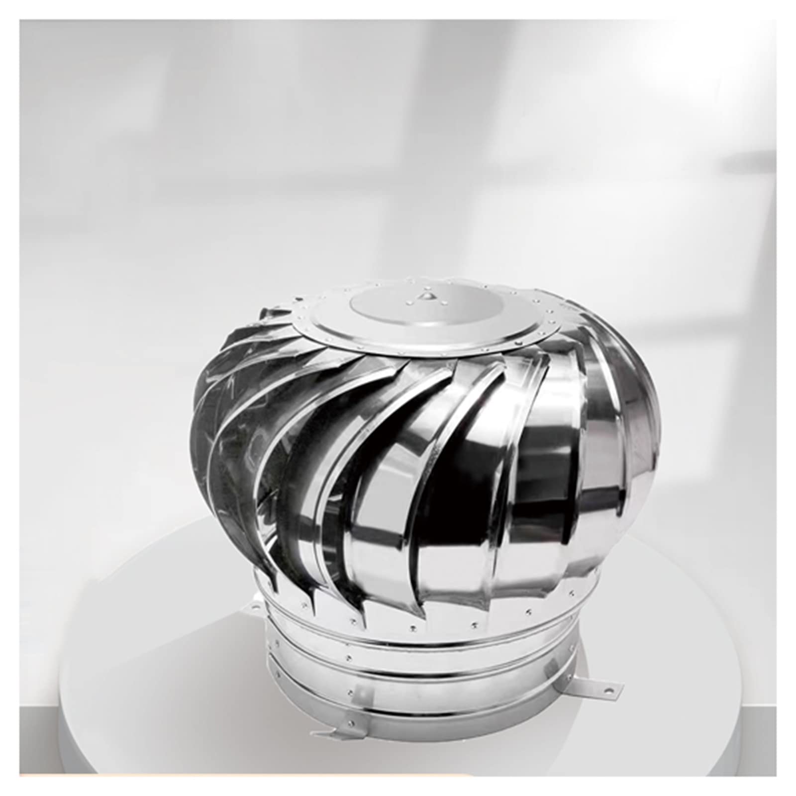 Rotating Chimney Cowl Cap, Stainless Steel Rotating Chimney Cowl Cap 304 Multiple Sizes(110mm/4.33in)