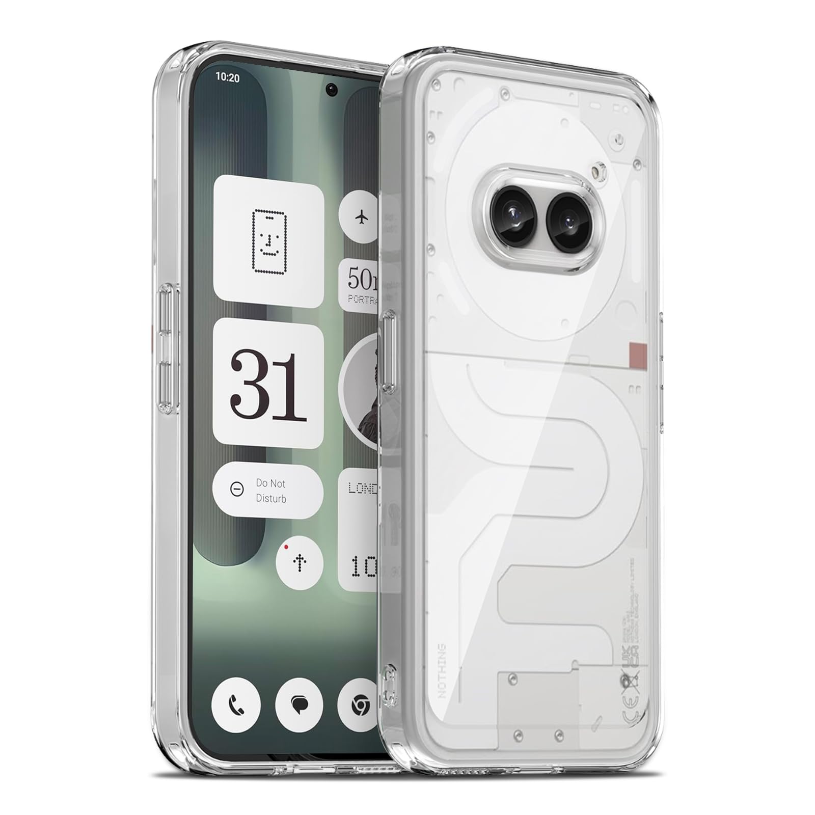 JETech Vetro Temperato 3 Pezzi Per Nothing Phone 2a/2a Plus – 9H Antigraffio, HD Chiaro, Compatibile Con Cover