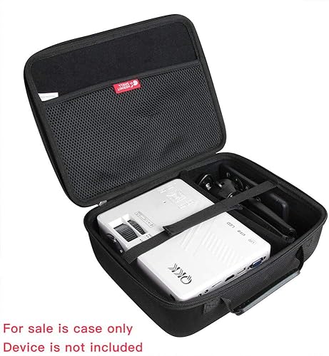 Miniatura 2 de Hermitshell Estuche rígido de viaje para QXK 2022 actualizado 7500 lúmenes, mini proyector, mini proyector QKK, proyector LCD portátil de 4500