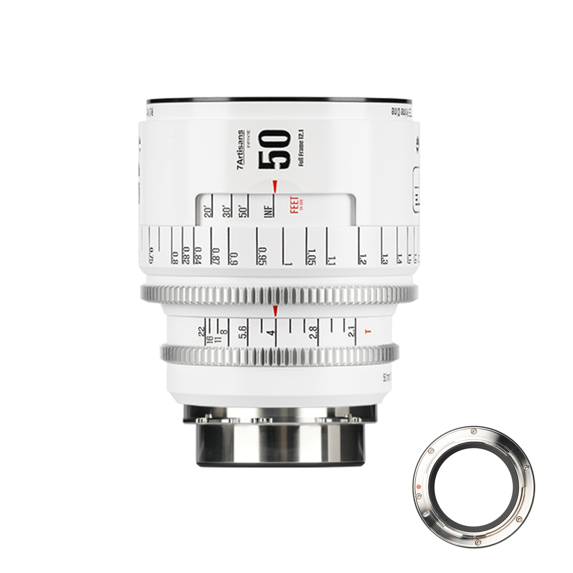 lente cinematografica a mano 50mm t2.1 per fotografia e video con mount pl compatibile