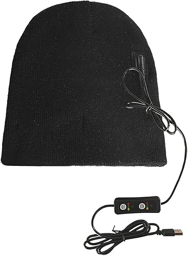 Gorro con calefacción unisex de invierno con calefacción USB grueso para correr esquí para ciclismo camping al aire libre para senderismo senderismo