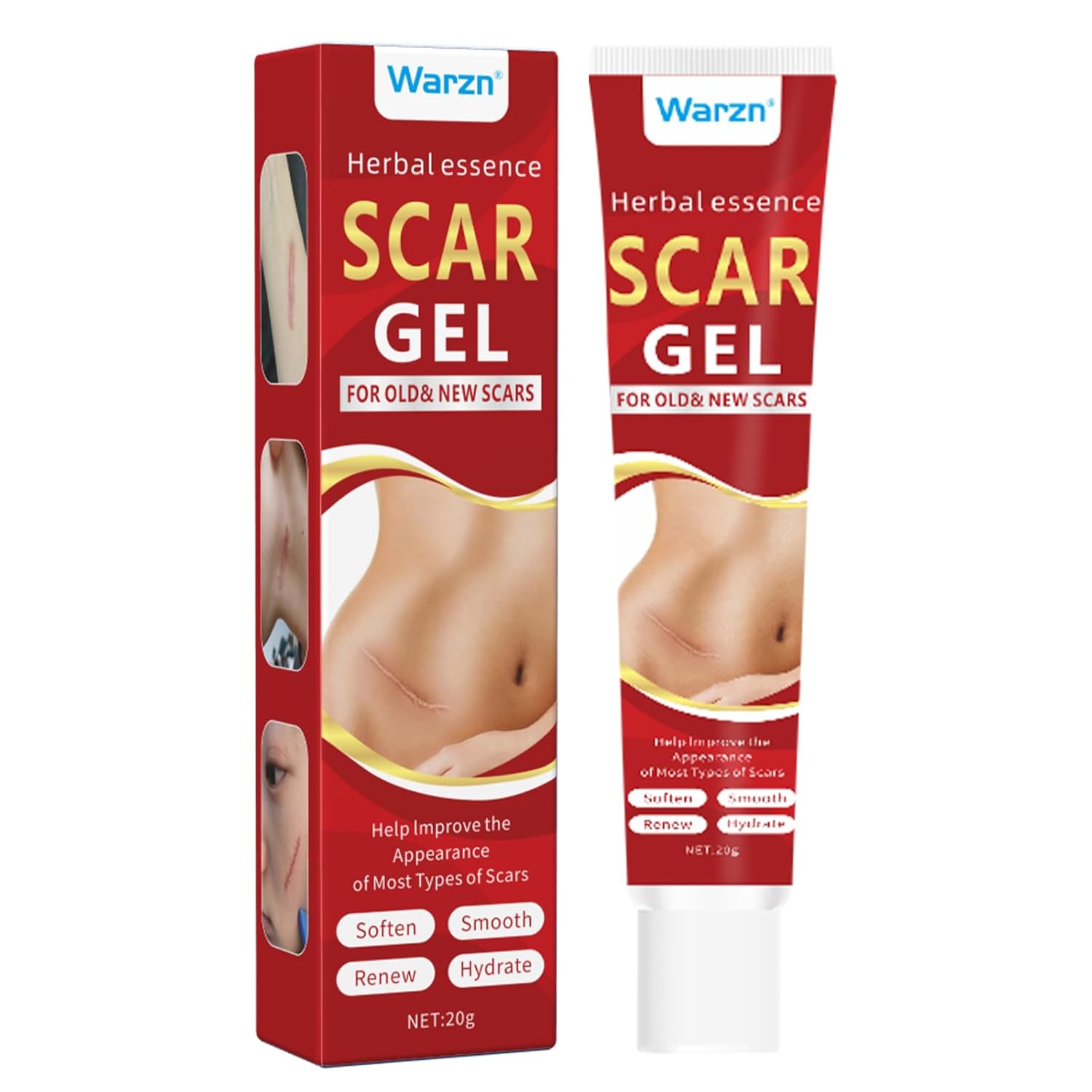 Scar Treatment Cream, Silicone Acne Scar Gel, Gentle Effective Aftercare Solution for Injury & Surgery, Skin Repair for Face & Body