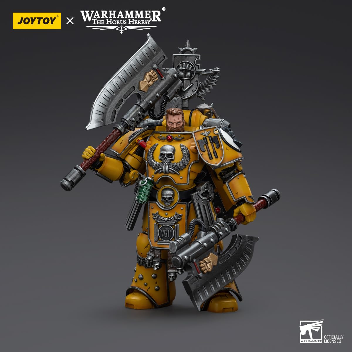 TOYVERSE JOYTOY 1/18 Figura de acción Warhammer The Horus Heresy, Imperial Fists Fafnir Rann, Articulaciones movibles Modelo de personaje, Edad 15+