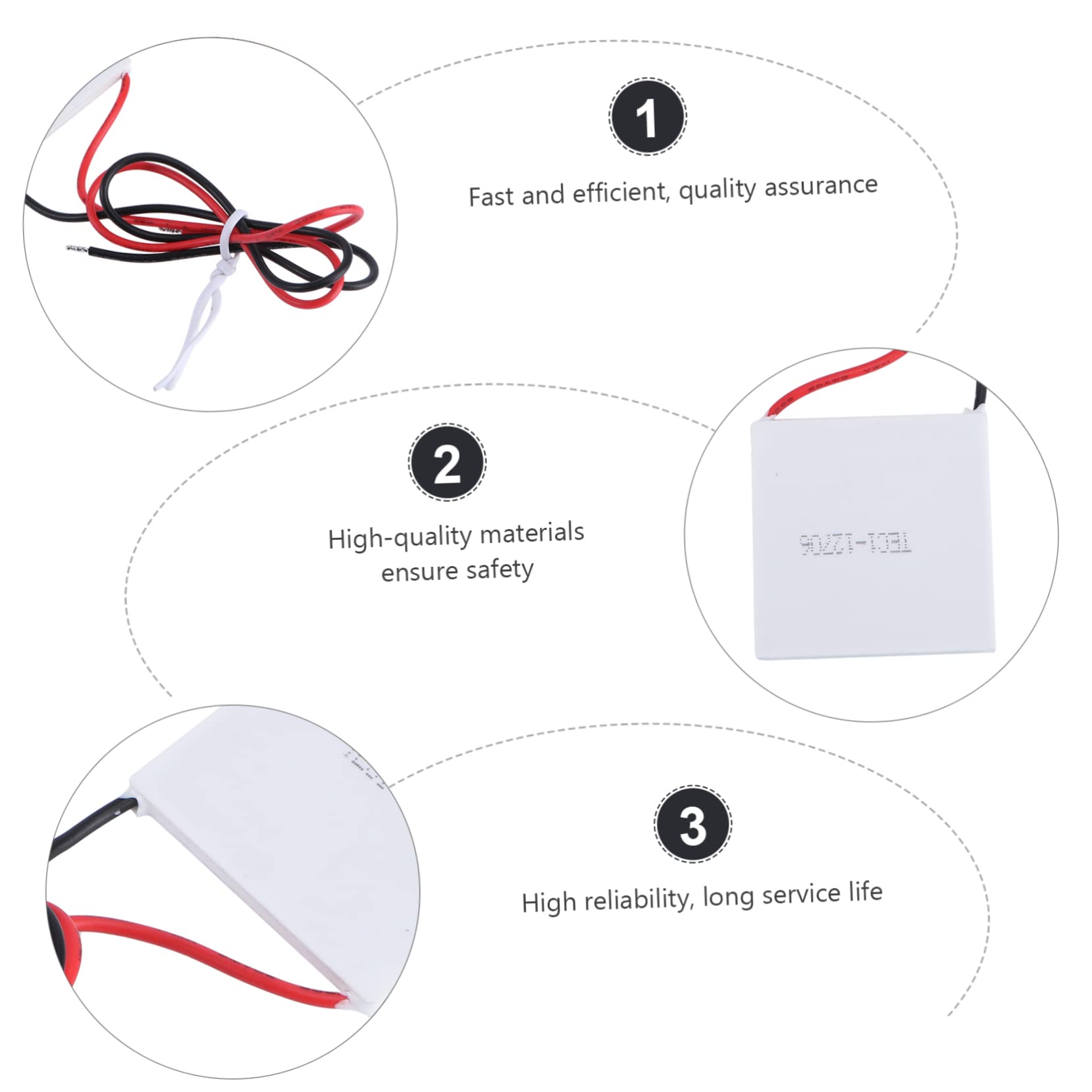 NUOBESTY 3 Ensembles Module Peltier Thermoélectrique De Refroidissement Plaque De Refroidissement Rapide Silencieux Et Durable 3 Pièces * 3