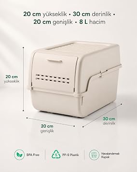 Mini Patates Soğan Sepeti Krem 8 L - BPA Free Havalandırmalı Sebzelik