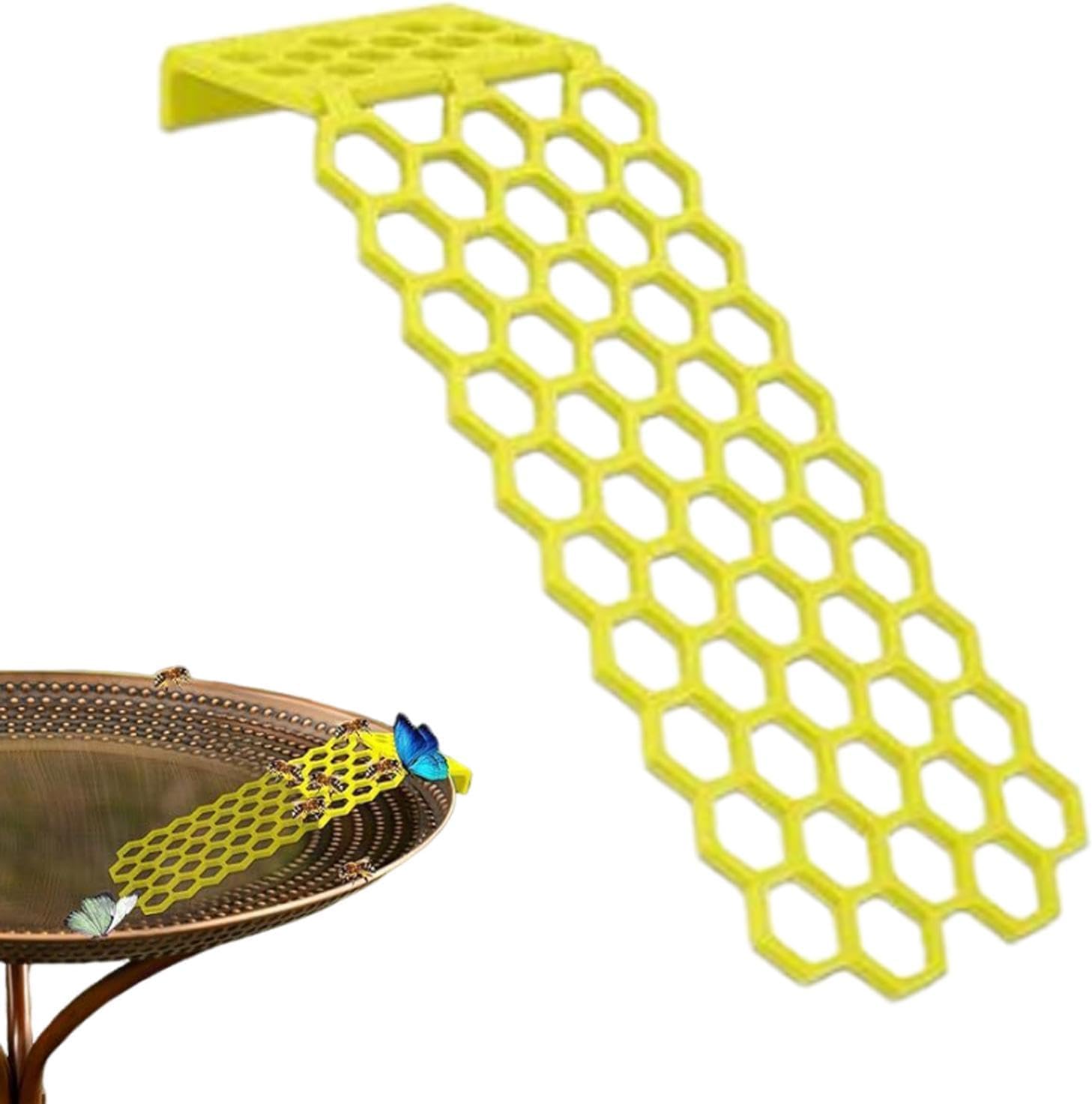 Schwimmende Schmetterlingsleiter, Vogeltränke Schwimmende Leiter, Schwimmende Bienen Leitern Verwendung für Bienen für Garten, für Teich, jedes Schwimmbad, Vogeltränke (Gelb)