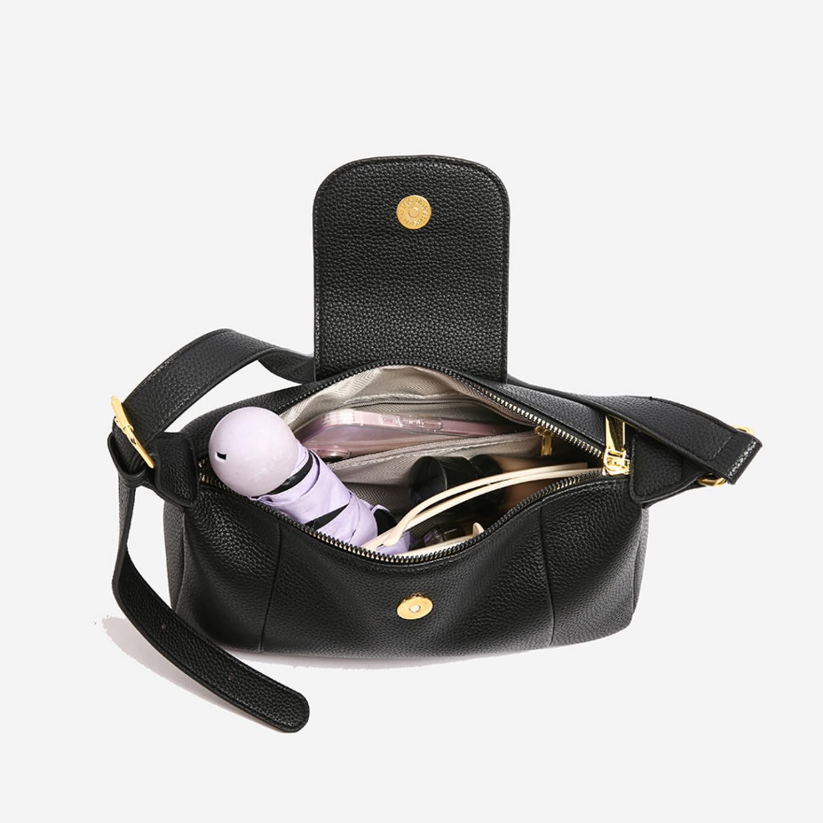 Borsa da Donna A Tracolla Versatile alla Moda-Bianco