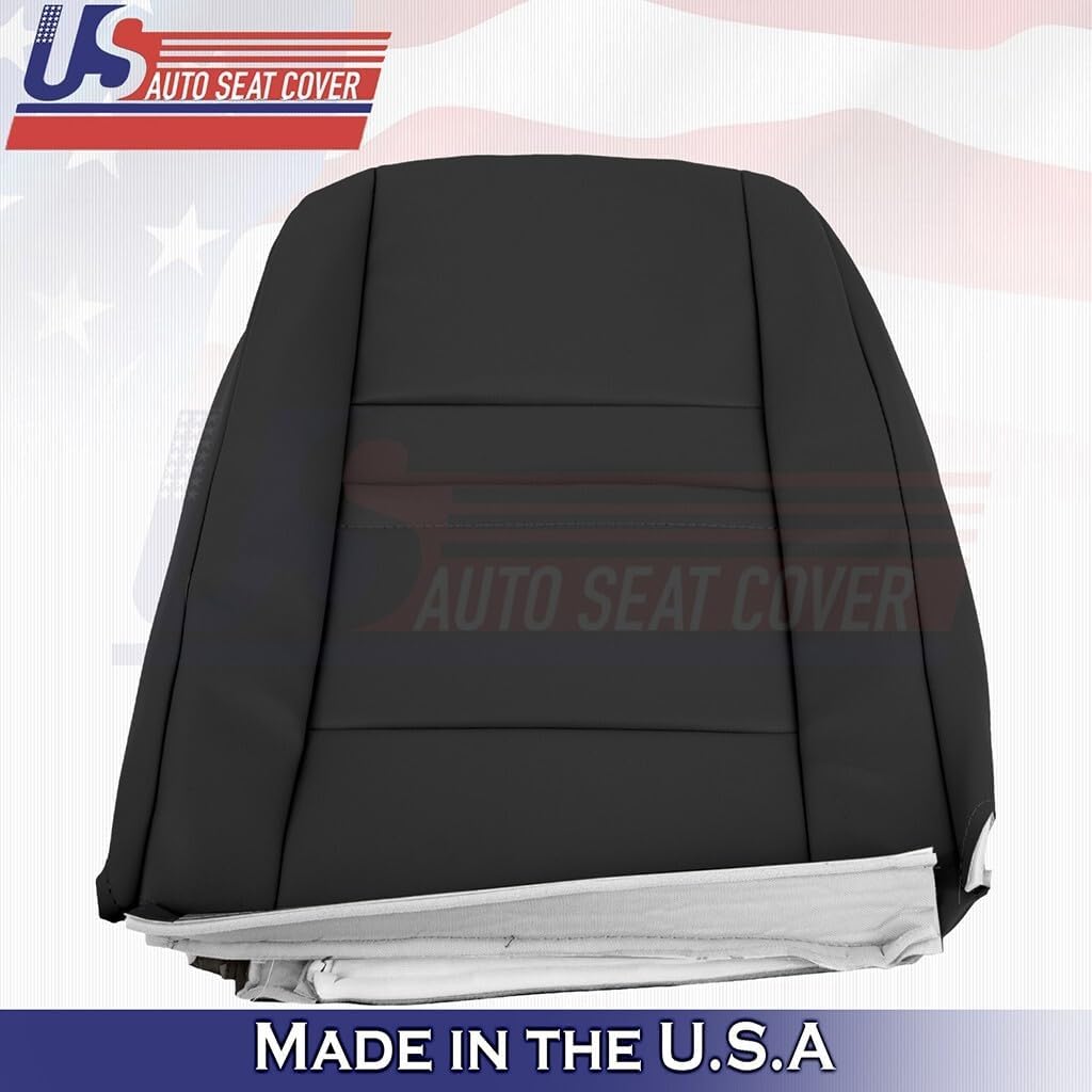 1999 to 2004 fits Volkswagen Jetta Driver Top Vinyl Seat Cover Black