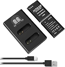 HOSAN EN-EL23 Replacement Battery + Charger for Nikon EN-EL23 Nikon Coolpix B700, P600, P610, P610s, P900, P900s, S810c
