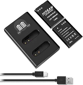 Reserveaccu EN-EL23 met oplader voor Nikon Coolpix P900 P900s S810c