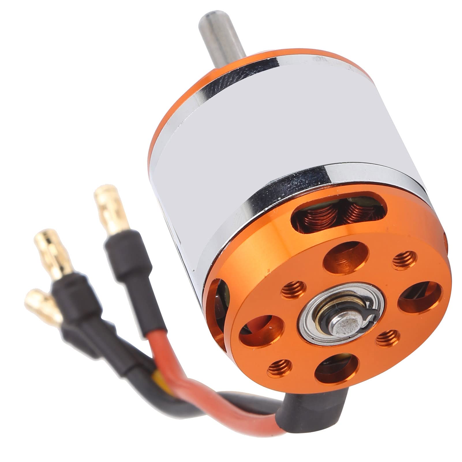 Motor sin escobillas D2836, fuerte alto rendimiento para avión RC de ala fija, naranja y plateado (750 kV)