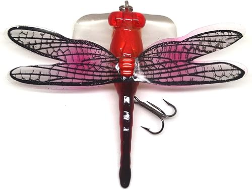 AYVANBER 2.8" Swimbait Dragonfly Señuelos de pesca cebos cebos de cebos realistas Señuelo Minnow Bass Lucio Almizclado Señuelo de libélula Kit de