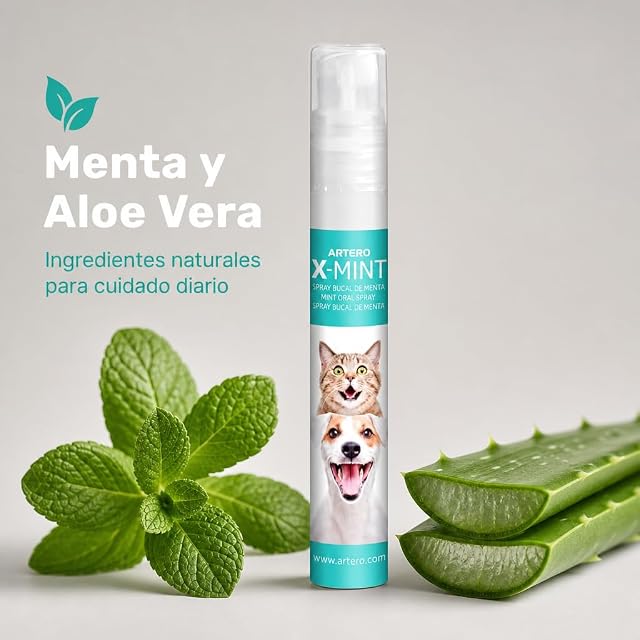 Foto 2 de 8 de Artero - Spray bucal menta Artero para perros y gatos X-Mint 14 ml
