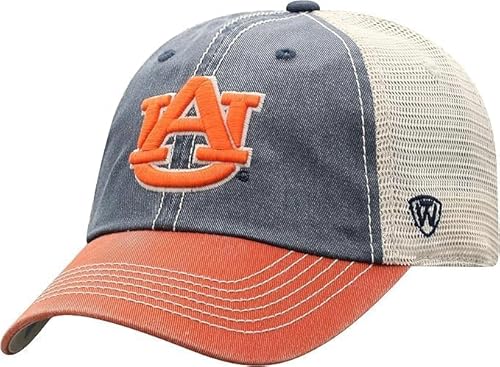 Collegiate Mesh Offroad Adjustable Hats (US, Alpha, One Size, Auburn)
