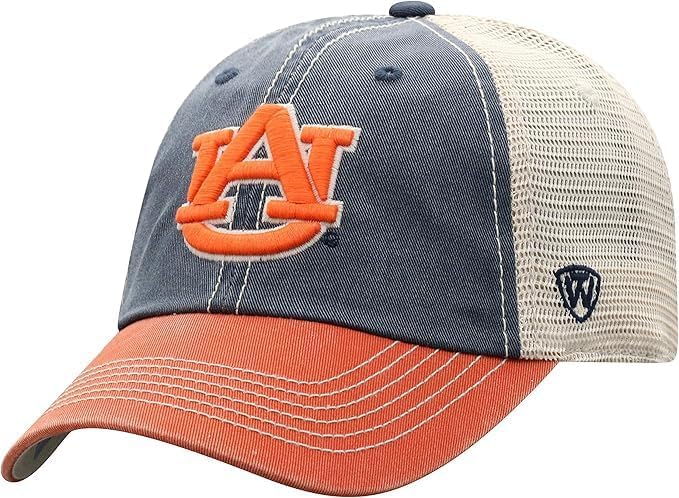 Collegiate Mesh Offroad Adjustable Hats (US Alpha One Size Auburn)