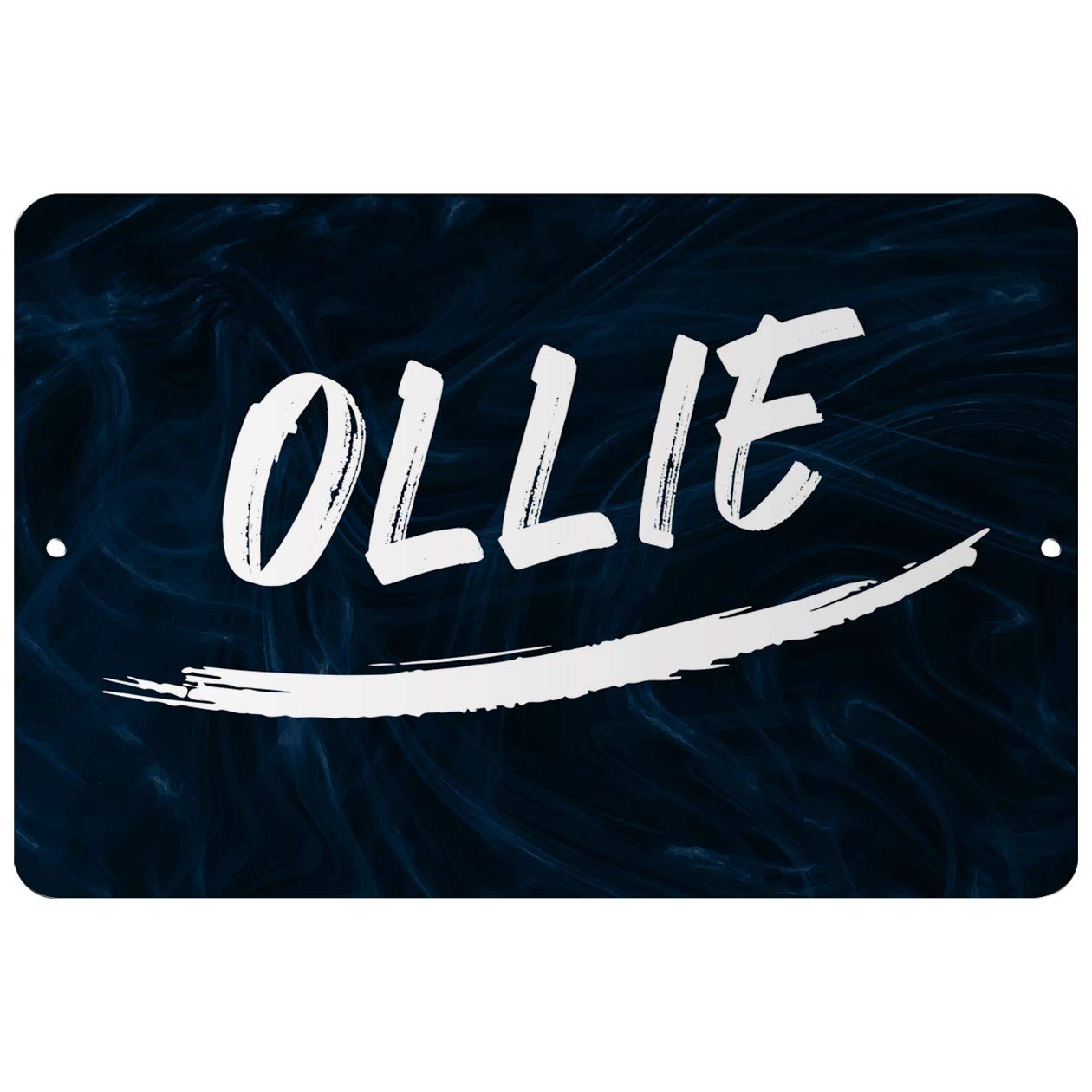 Makoroni - Ollie Male and Boy Name 12x18 inc Aluminum Decorative Wall Street Sign