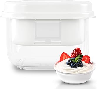 Ultimate Yogurt Strainer - Make Delicious, High Protein, Greek Yogurt - 70% Less Sugar & Lactose - Fine Mesh Nylon Greek Yogurt Maker - 100% BPA-Free & Dishwasher Safe with Large 2.3 Quart Capacity