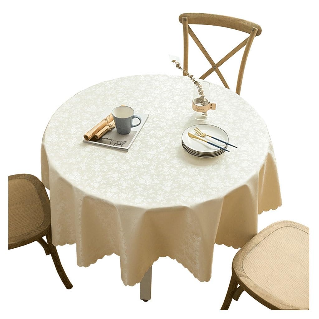 Nappe épaissis antibruit ronde 140x140cm éliminant les résonances des couverts sur la table