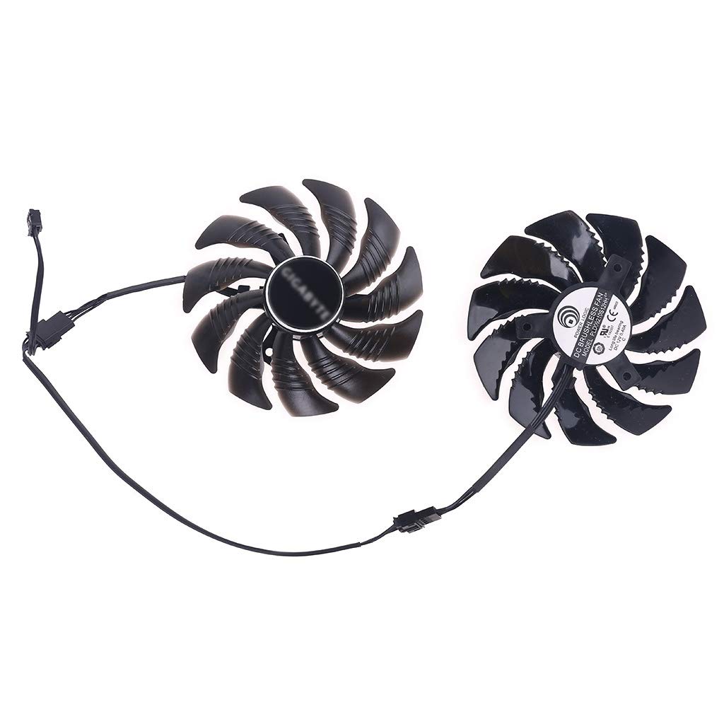 Ocobudbxw Radiador de computadora 88mm PLD09210S12HH ventilador de enfriamiento de 4 pines para tarjeta gráfica Gigabyte GeForce GTX 1660