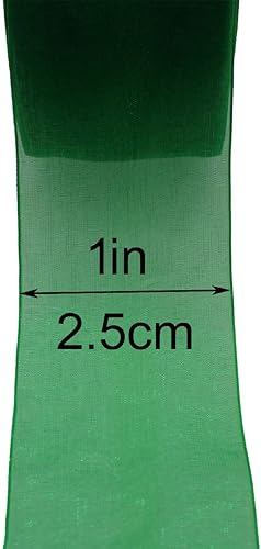 Miniatura 9 de Cinta de organza de 2 pulgadas, 50 yardas, cinta transparente brillante para envolver regalos, decoración, manualidades (2 pulgadas, 650014 rosa