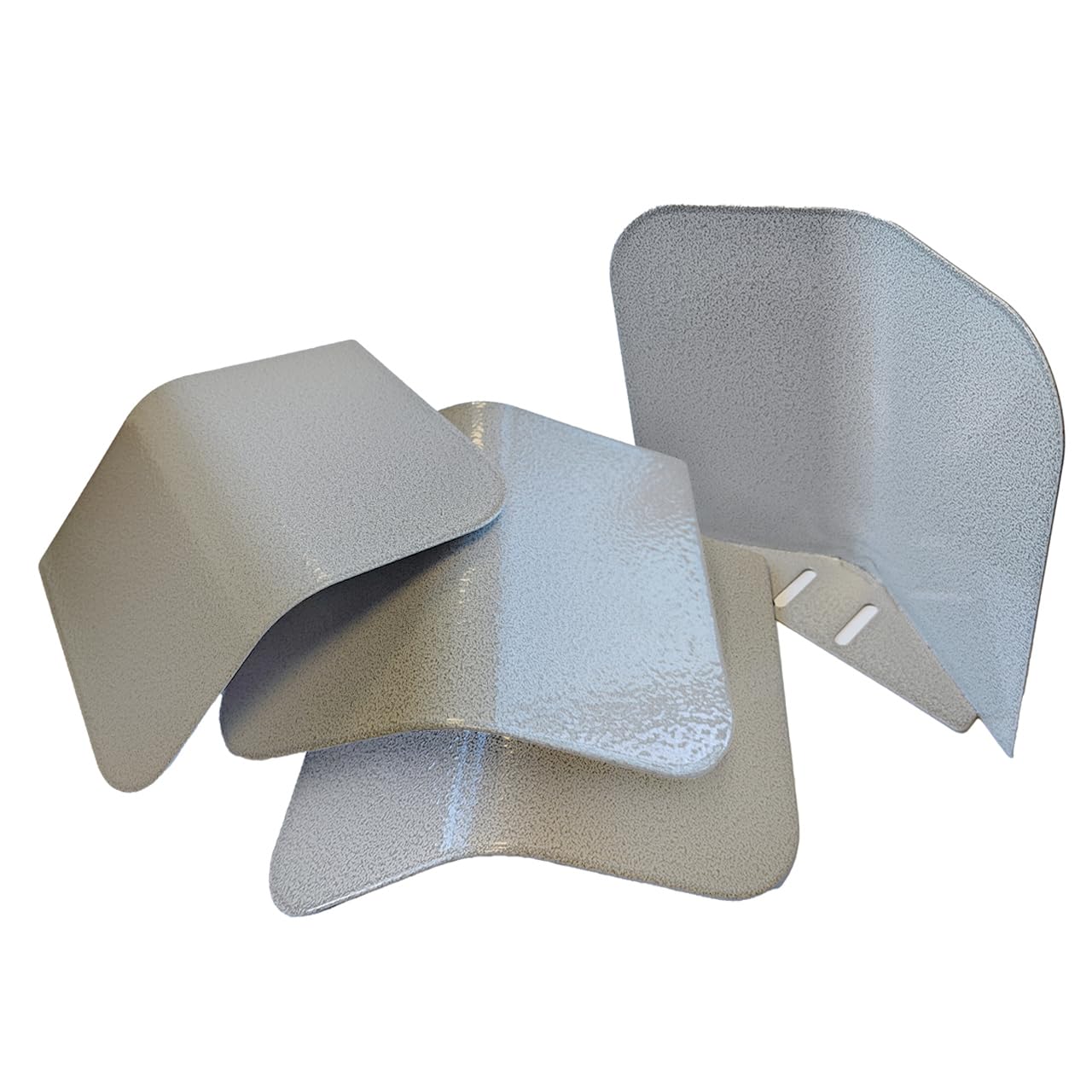 Montana Cages | 4er-Set Feeder Shield - Futternapf-Dach | Large - Platinum | ca. 17,5 x 14,5 x 4,5 cm