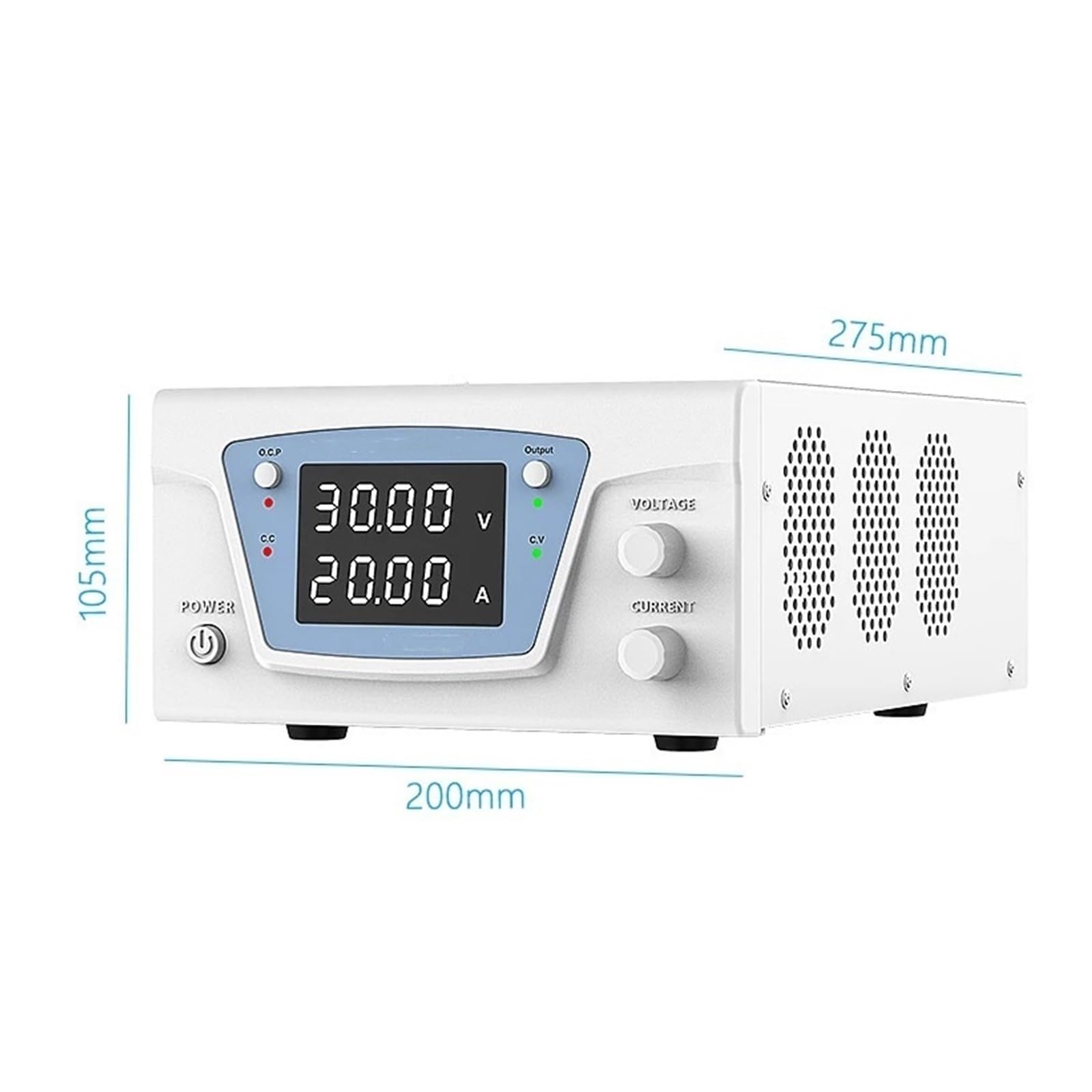 Alimentazione CC 30V 60V 100V 200V 10A 20A 30A Alimentatore programmabile(30V 20A)