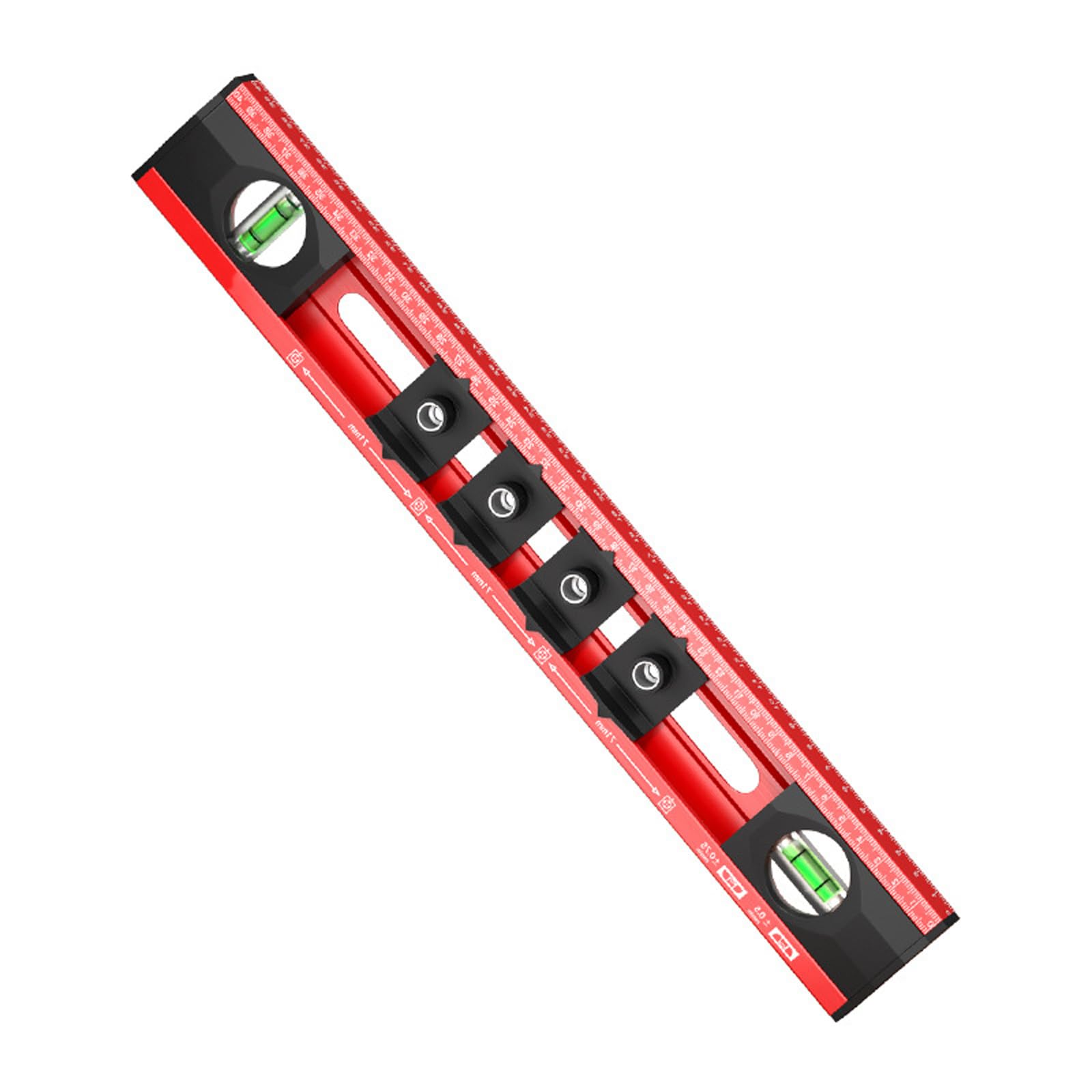 40cm Aluminum Electrician Levels Tool with Adjustable Markers for Electrical Outlet Installation and Alignment Horizontal Vertical Measuring Tool