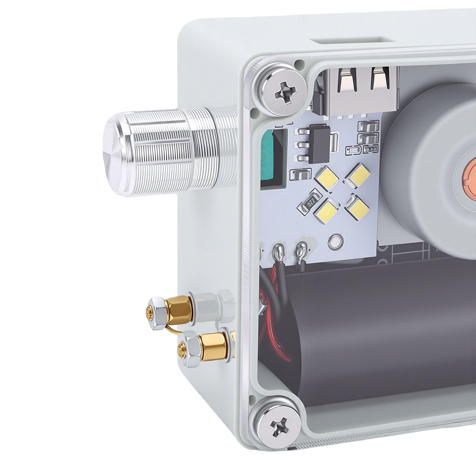 Generic Generatore Portatile a Manovella con Supercondensatore per Ricarica di Emergenza e Illuminazione per attività All'aperto Guscio in Ferro 1 unità