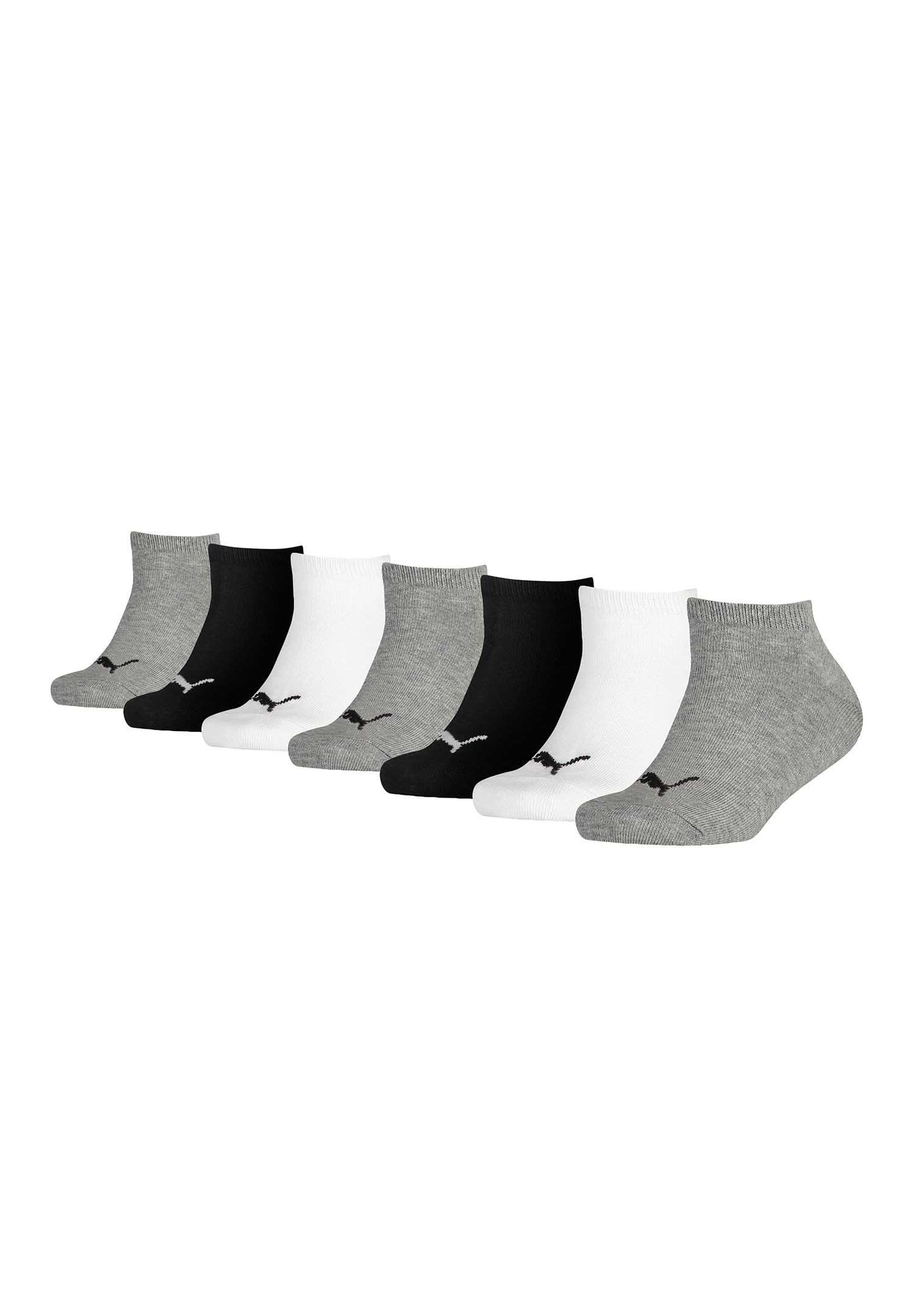 PUMA KIDS INVISIBLE Lot de 7 paires de chaussettes de sport unisexes pour filles et garçons