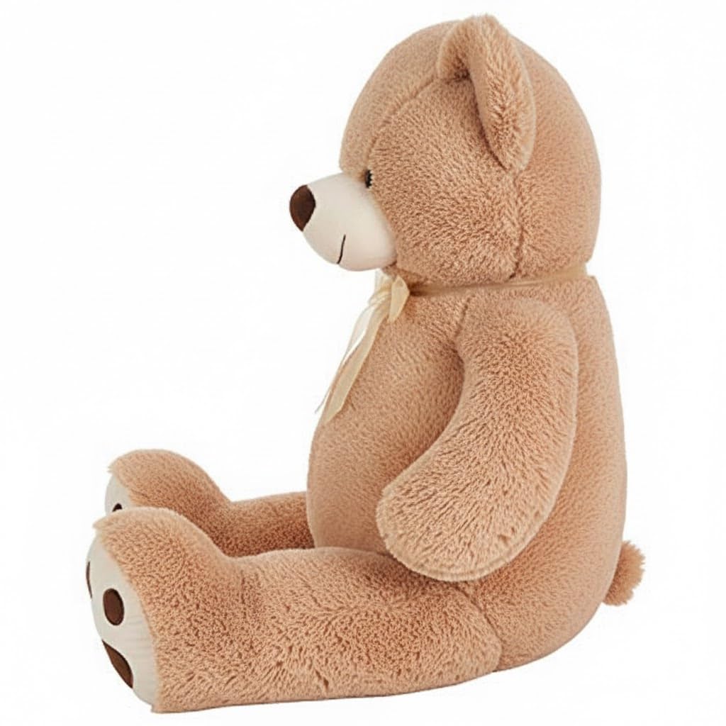 Creaciones Llopis - Oso de Peluche Gigante 100 cm Altura – Peluche XXL Súper Suave – Diferentes Modelos. (Beis)