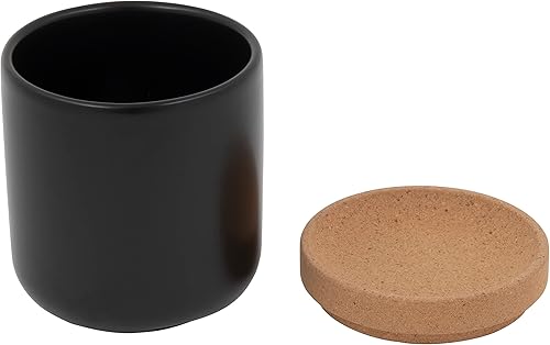 Vista 24 de Ajo transpirable de cerámica y corcho para permitir el flujo de aire para mayor frescura, tapa de corcho apilable que ahorra espacio, corcho natural