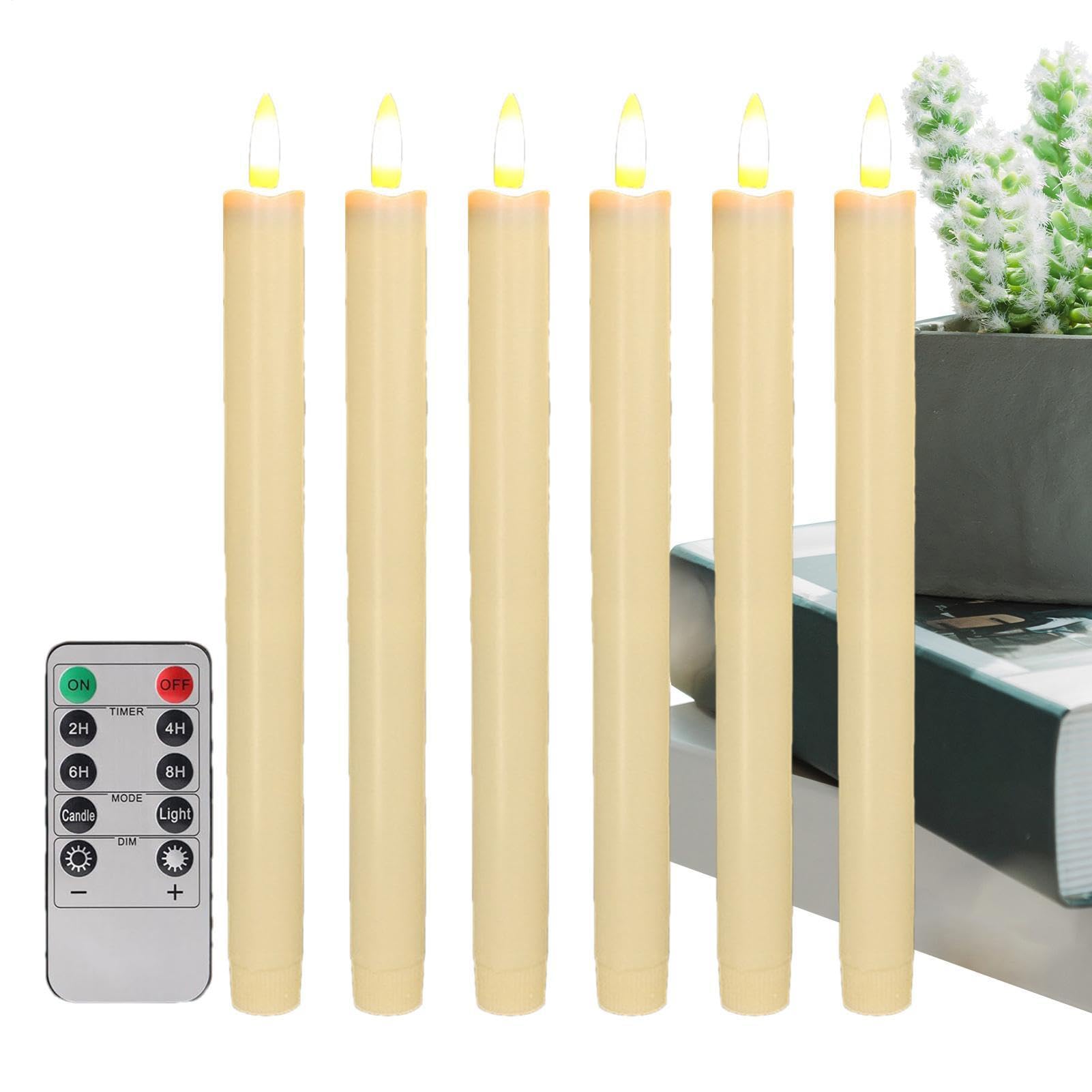 Vela cónica LED sin llama ideal para cenas románticas bodas y decoración de mesas de salón 8